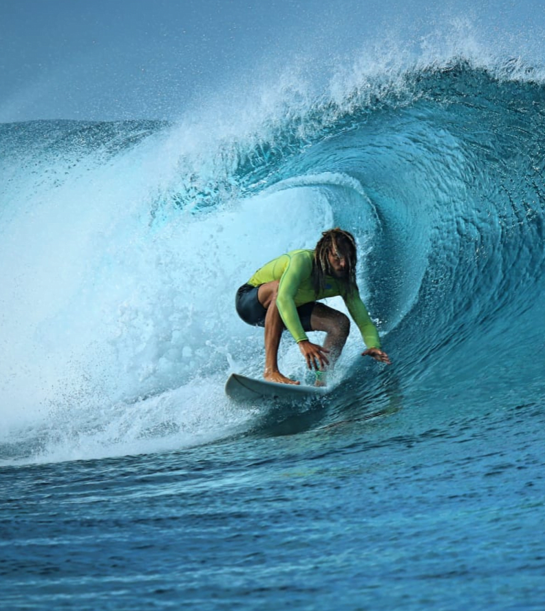 Kuba podczas surfingu